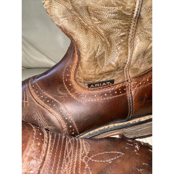 ARIAT Boots 13D Mens WorkHog Pull On Composite Toe Leather Work Brown 10001191 main image 10